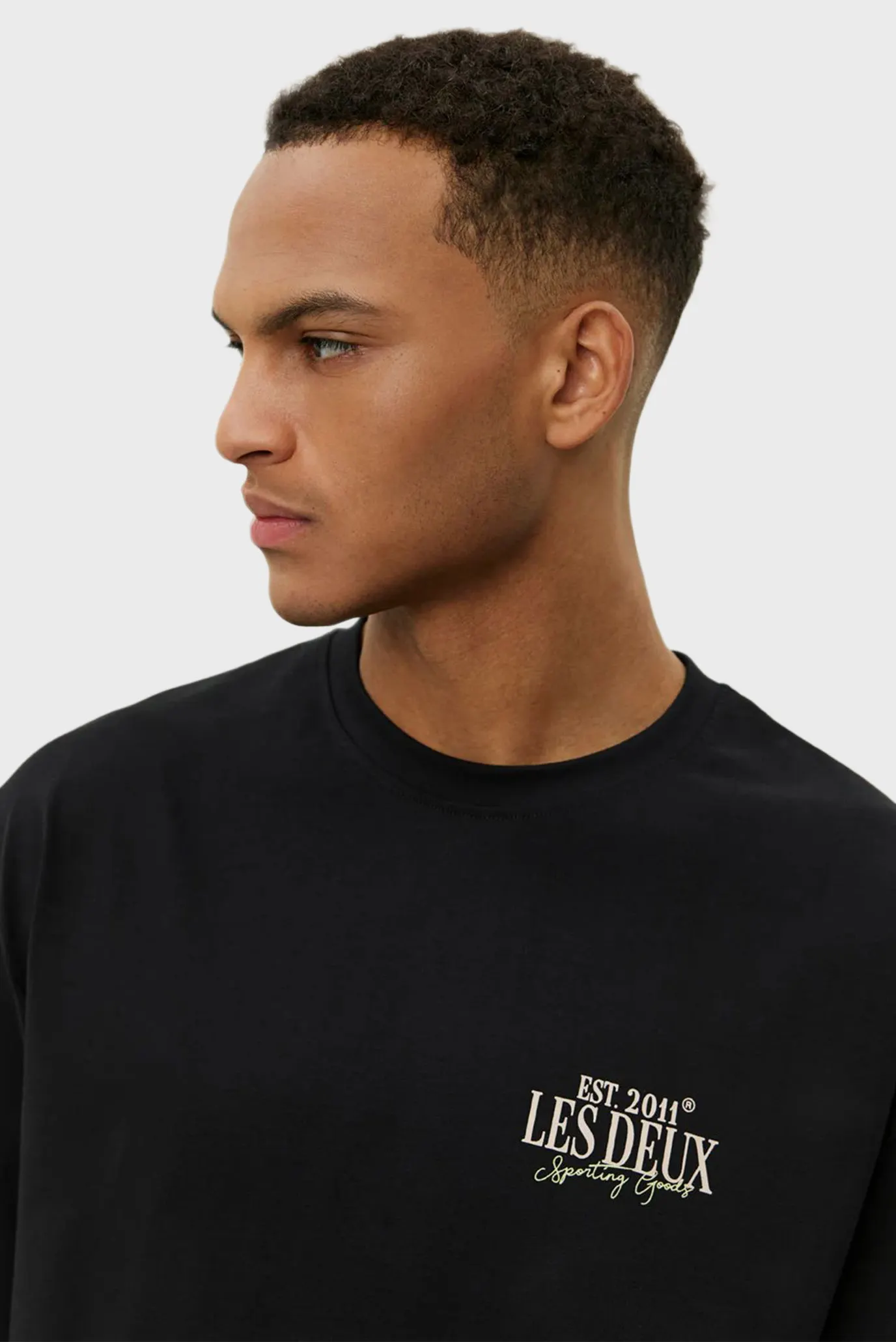 Мужской черный лонгслив Allen 3