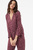 Жіноча бордова сорочка з візерунком PIQUES