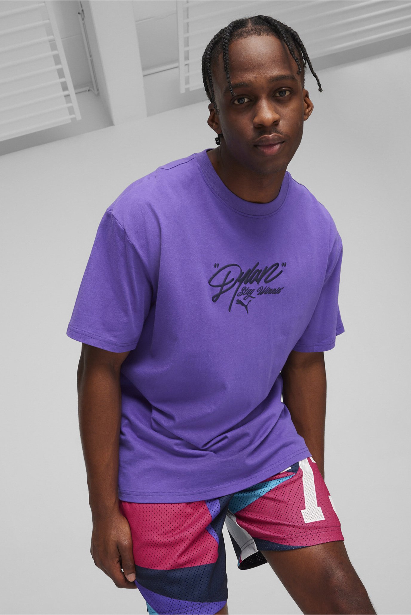 Мужская фиолетовая футболка Dylan's Gift Shop Men's Basketball Tee III 1
