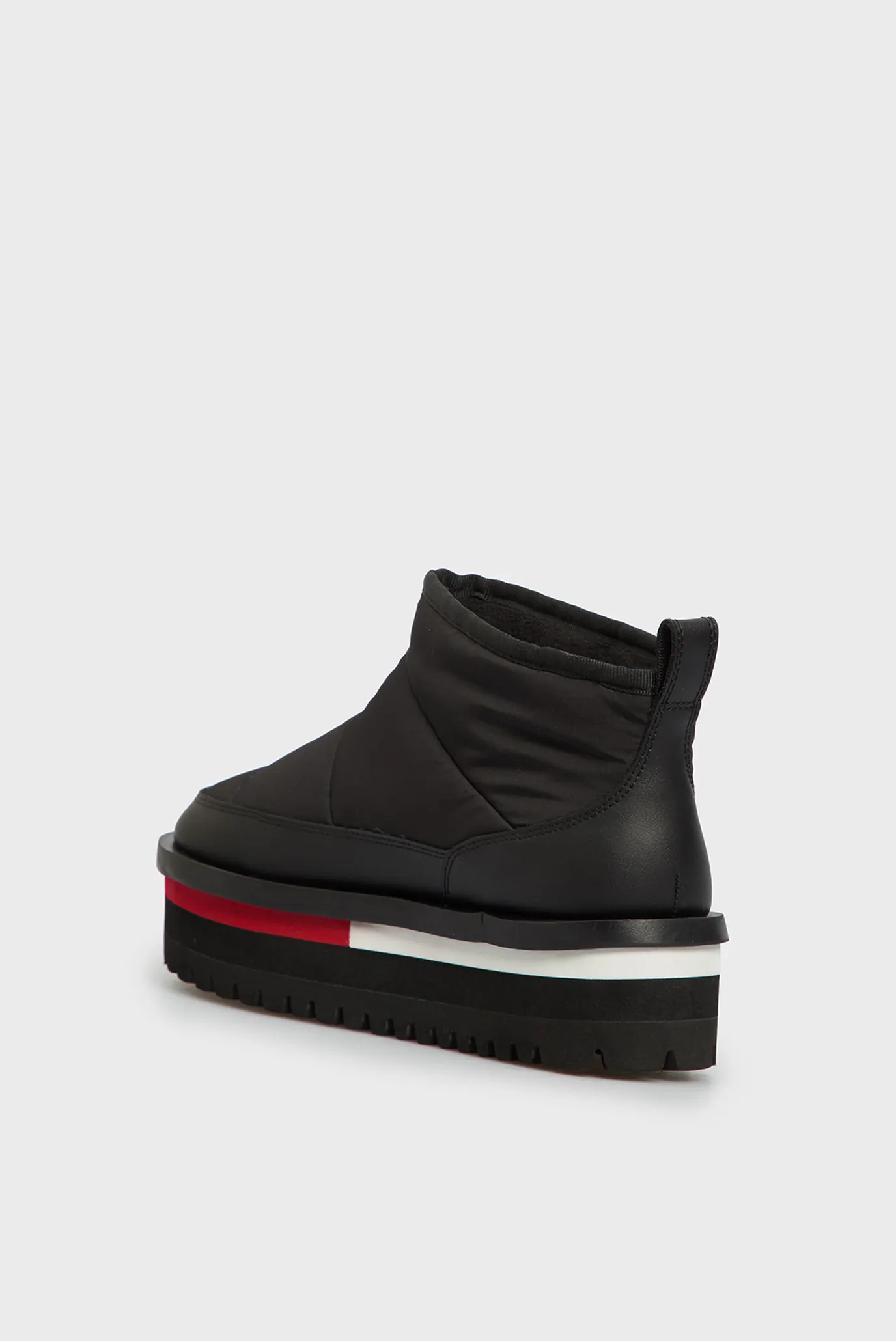 Женские черные дутики TJW NYLON FLATFORM BOOT 5