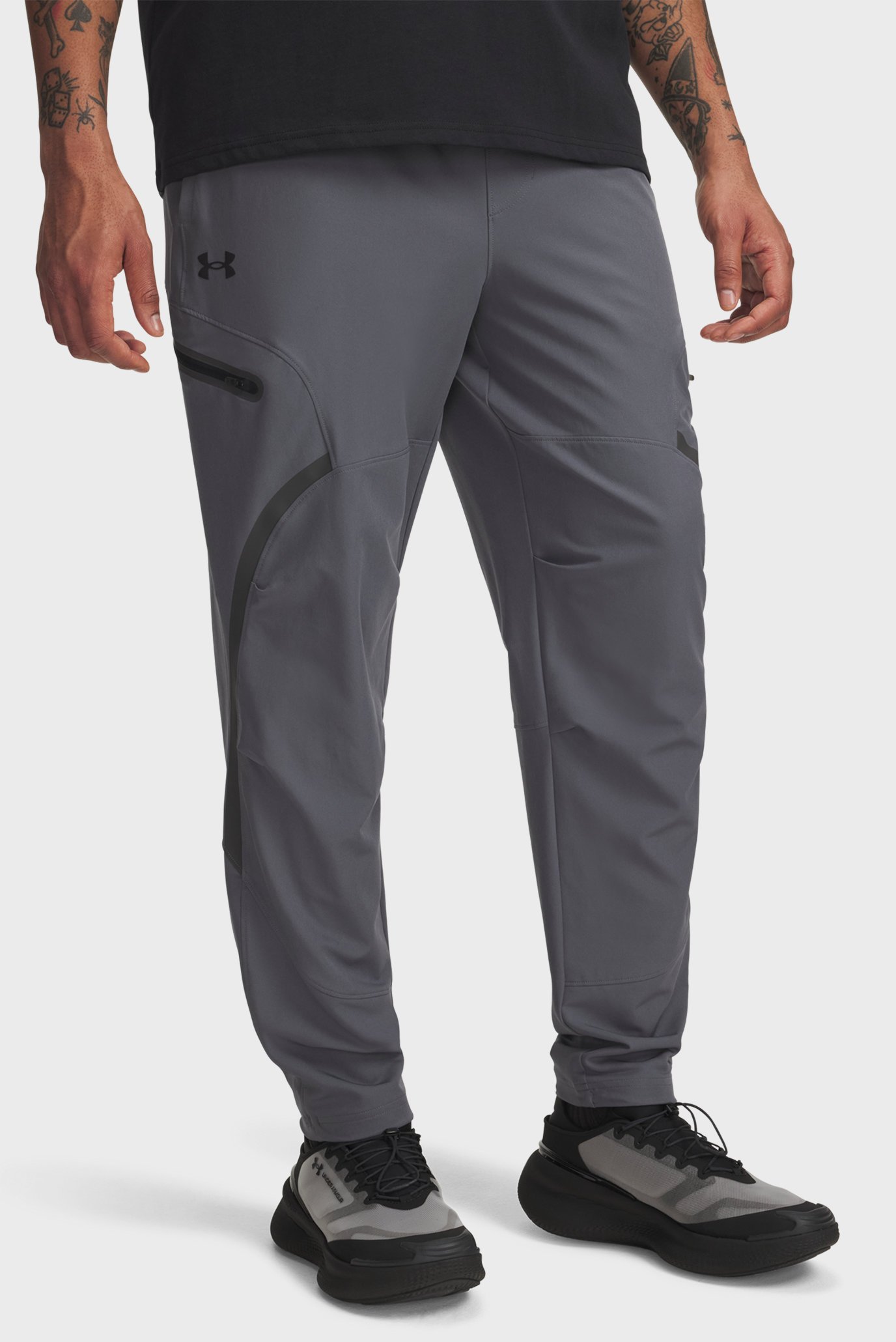 Мужские серые спортивные брюки UA Unstoppable Cargo Pant Серый S Under Armour 1390256-025 Мужские серые спортивные брюки UA Unstoppable Cargo Pant Серый S Under Armour 1390256-025