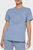 Жіноча блакитна футболка EMBOSSED MEDALLION R