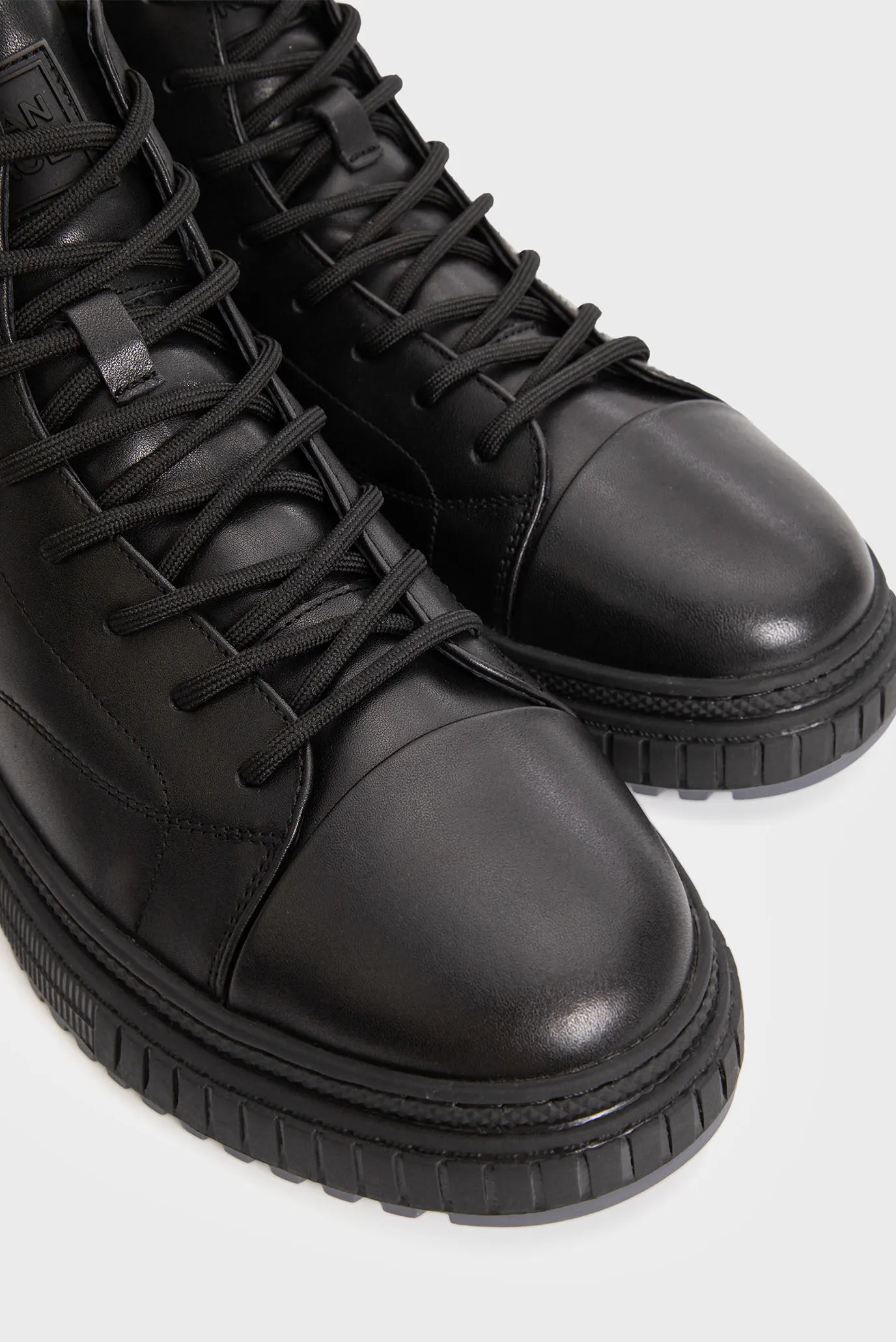 Чоловічі чорні шкіряні хайтопи 2