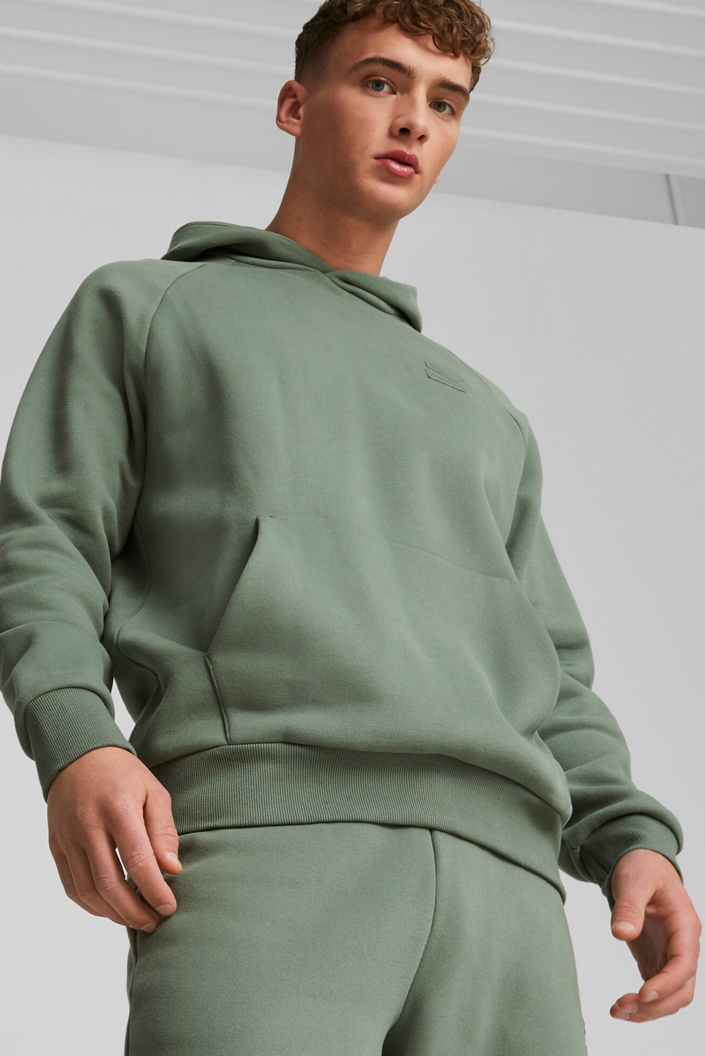 Мужское зеленое худи CLASSICS Hoodie 1