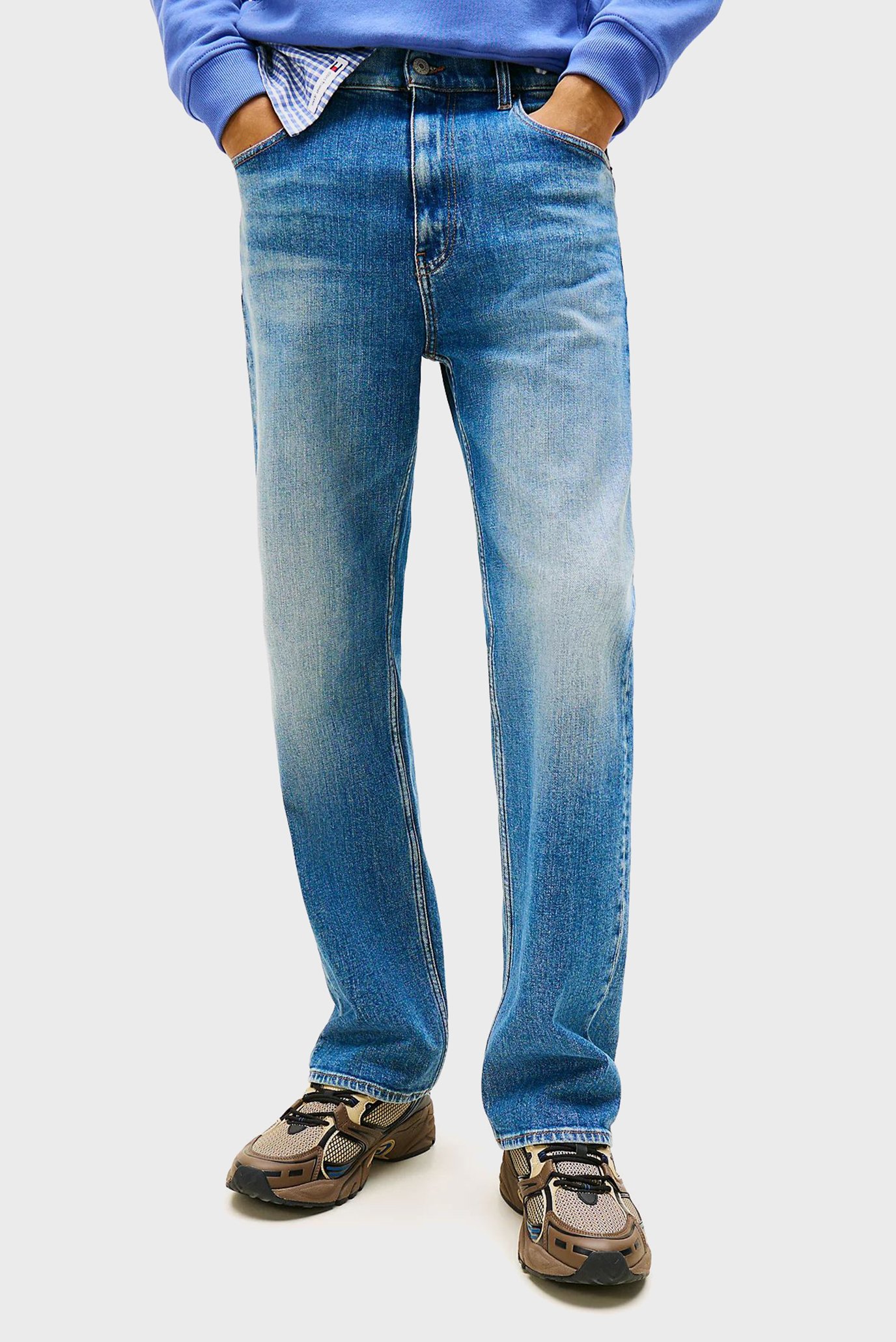 Мужские синие джинсы OTIS REGULAR STR BI0134 CO Синий 36-32 Tommy Jeans DM0DM21023 Мужские синие джинсы OTIS REGULAR STR BI0134 CO Синий 36-32 Tommy Jeans DM0DM21023