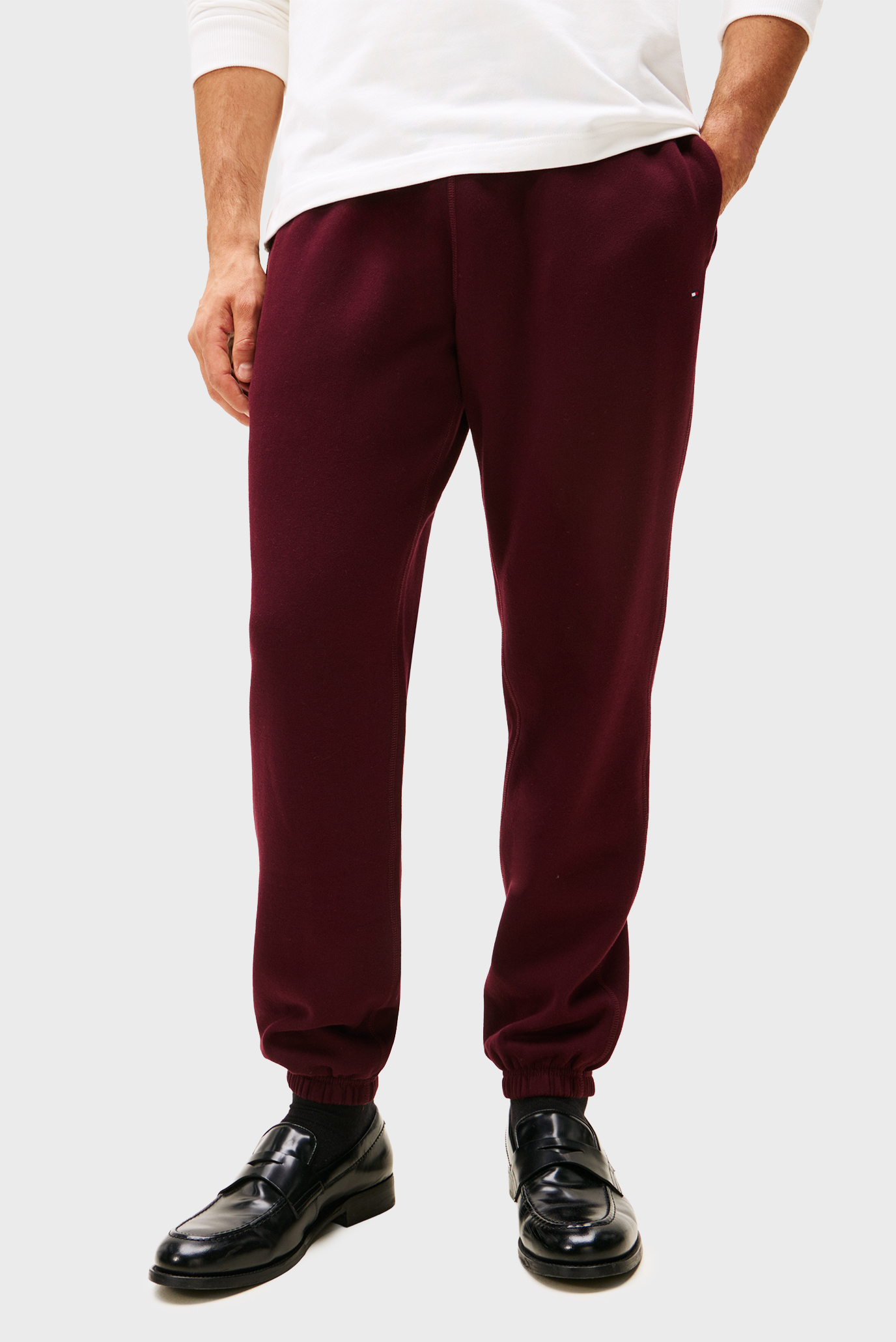 Мужские бордовые спортивные брюки ESSENTIAL Бордовый S Tommy Hilfiger MW0MW37231 Мужские бордовые спортивные брюки ESSENTIAL Бордовый S Tommy Hilfiger MW0MW37231