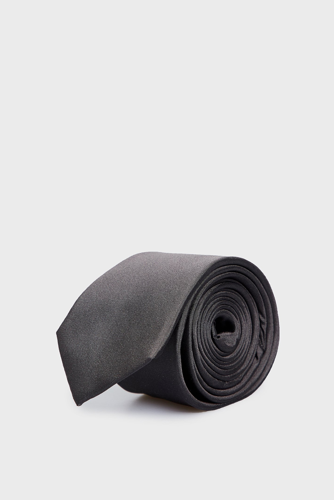 Мужской темно-серый шелковый галстук 1