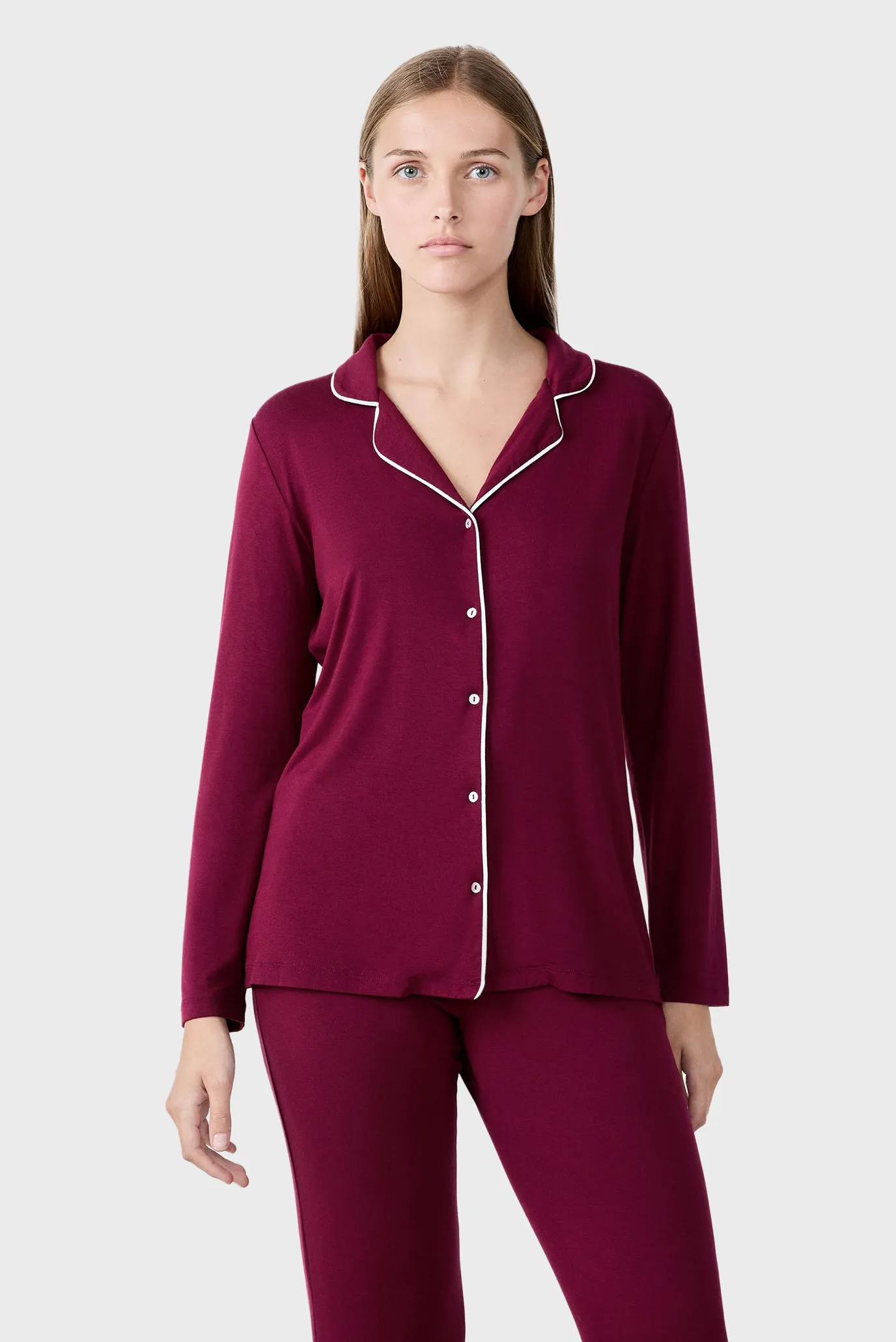 Жіноча бордова сорочка ALBANE 2