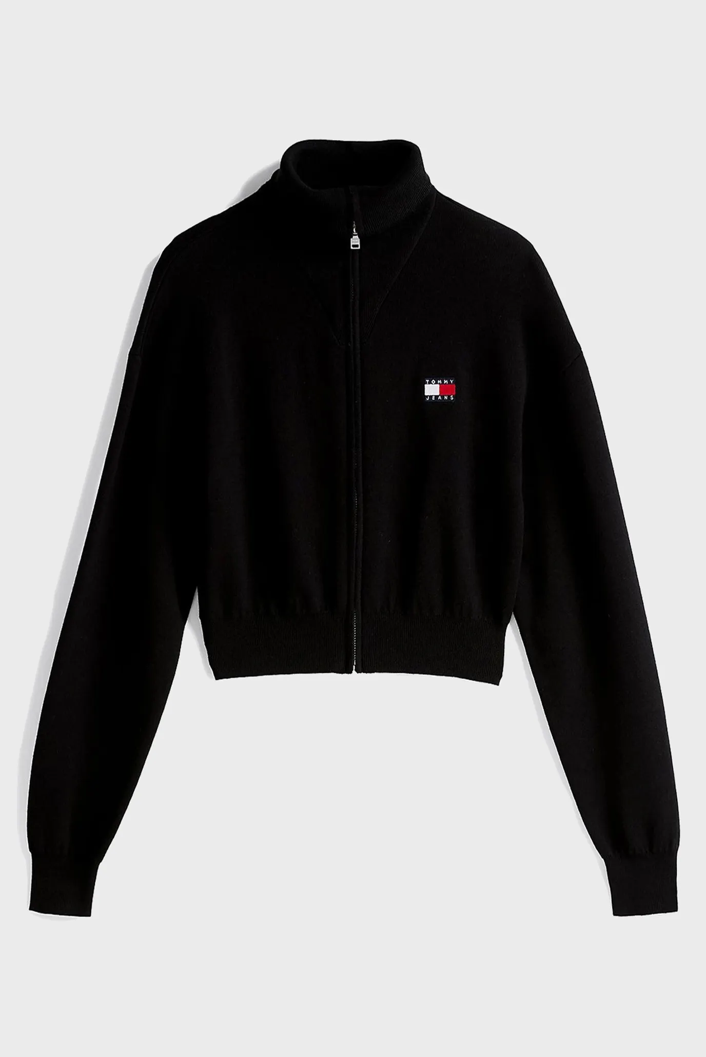 Женский черный кардиган TJW CRP BADGE ZIP THRU 5