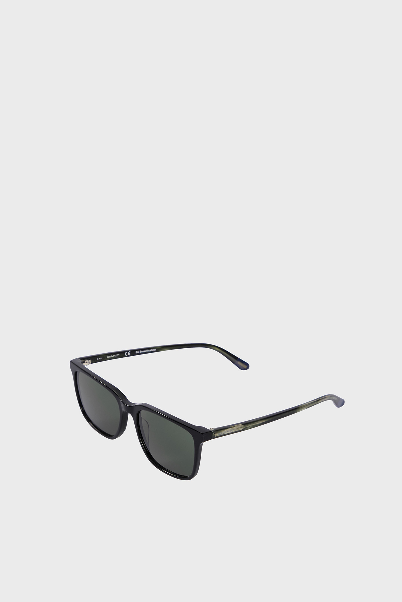 Мужские черные солнцезащитные очки Injected Sun Glasses Rectangular Full rim 1