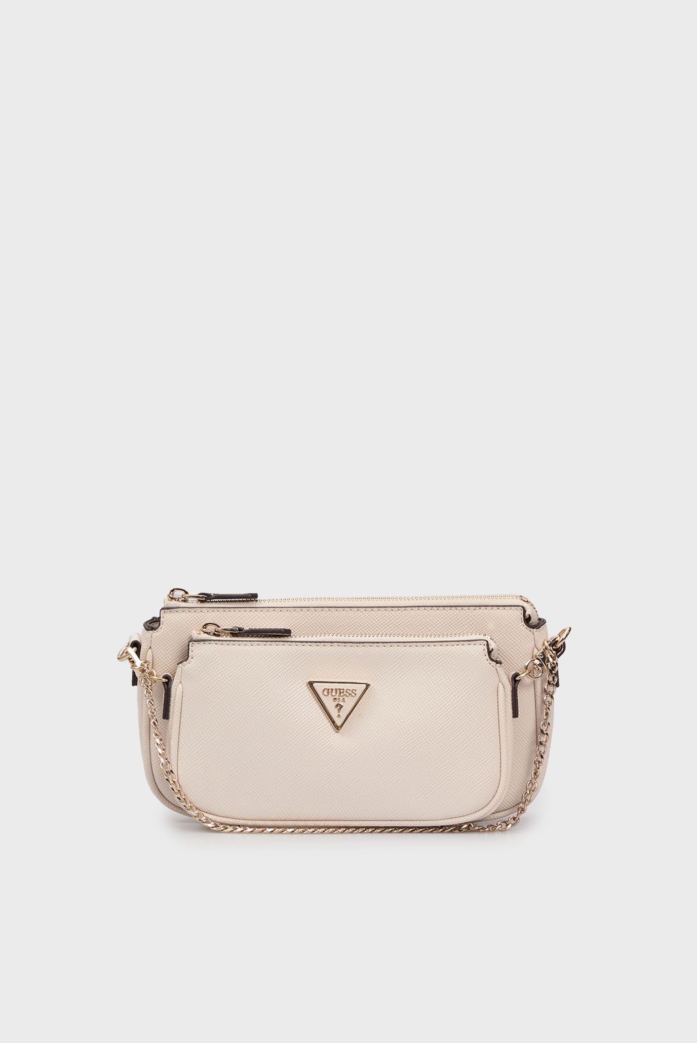 Жіноча біла сумка NOELLE DBL POUCH CROSSBODY 1