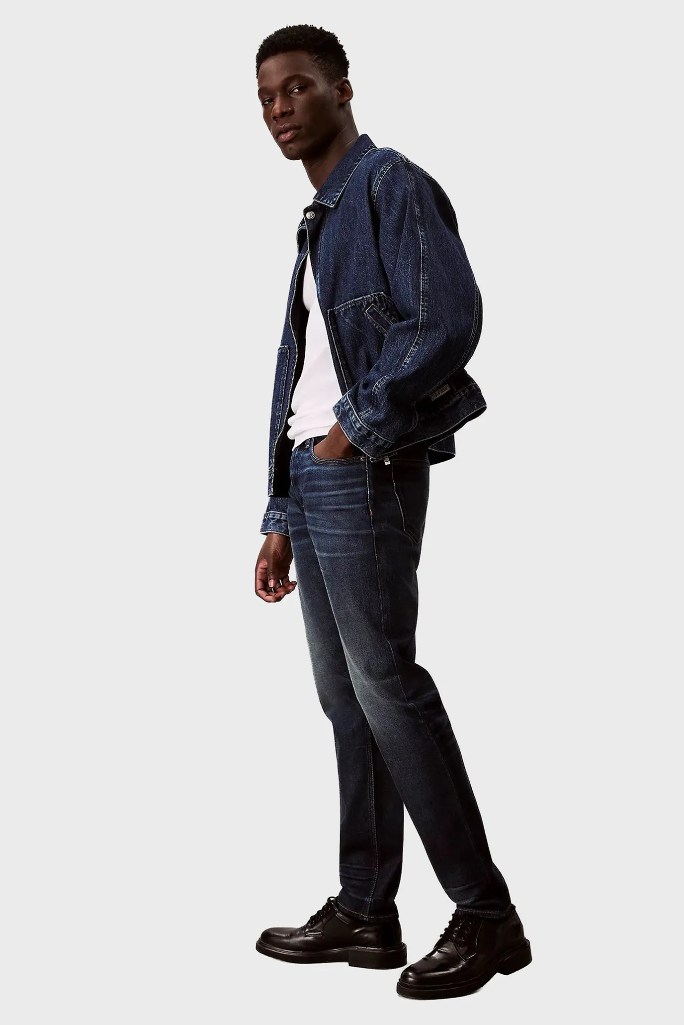 Мужские темно-синие джинсы SLIM TAPER 3