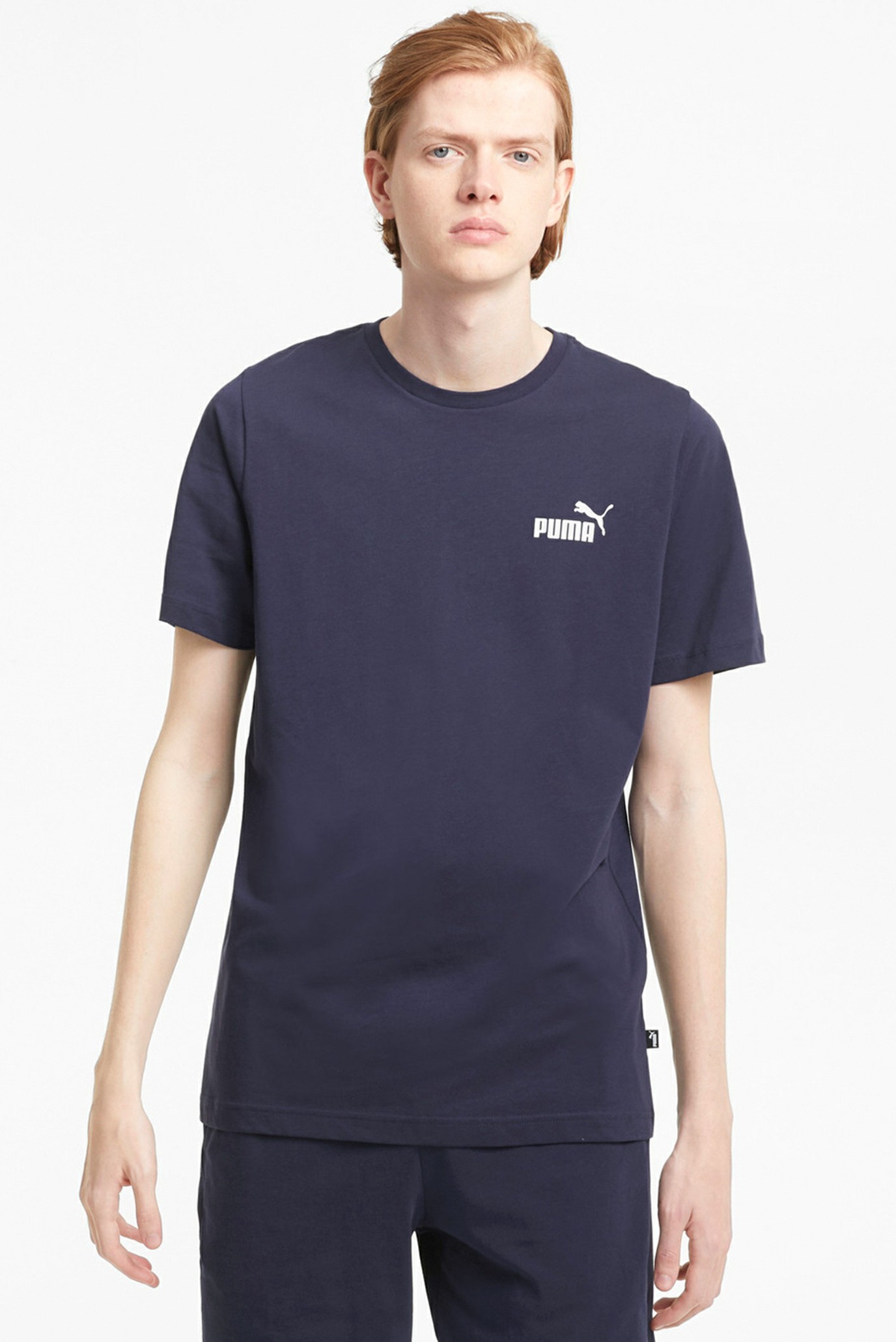 Чоловіча темно-синя футболка Essentials Small Logo Men's Tee 1