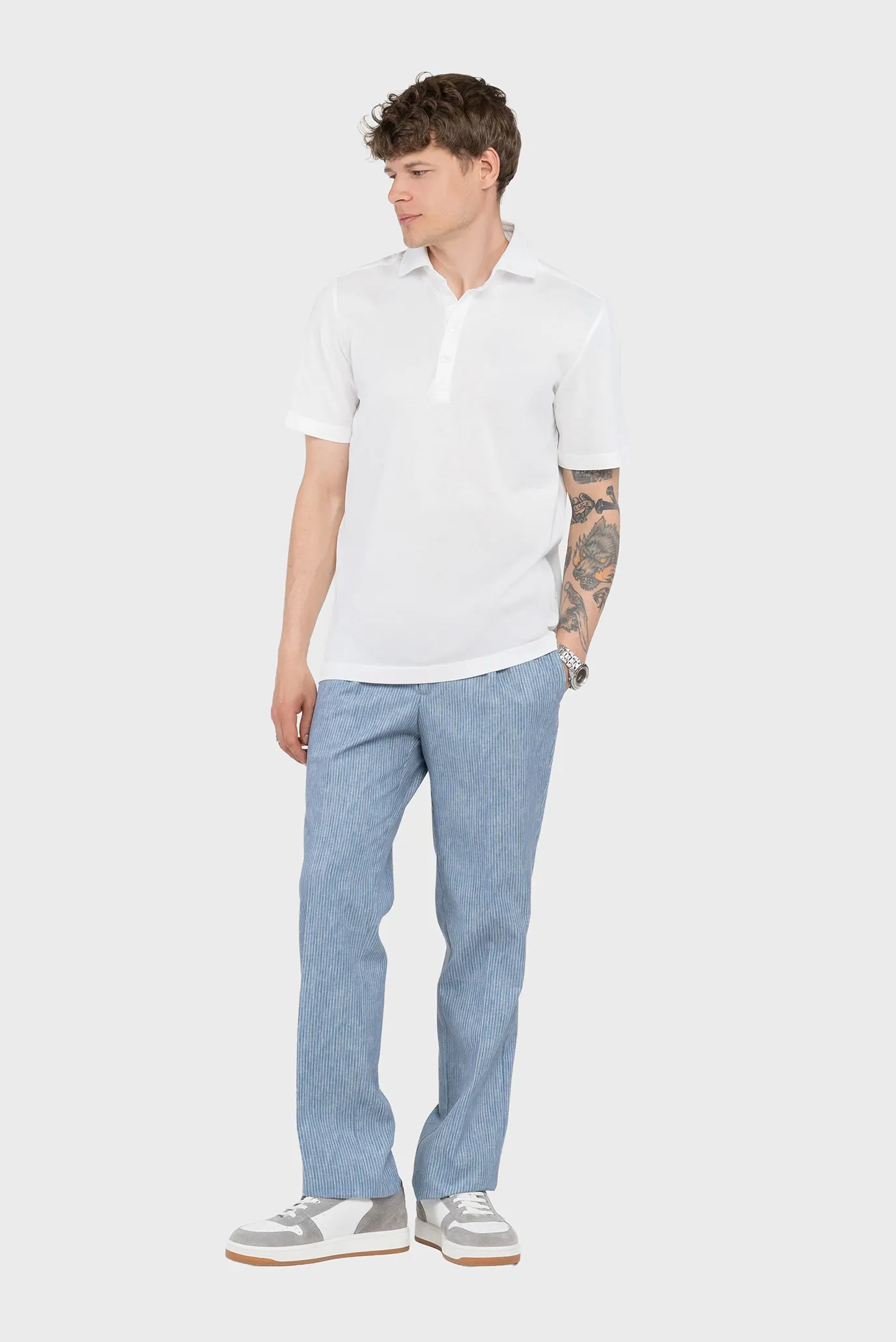 Чоловіче біле поло 2