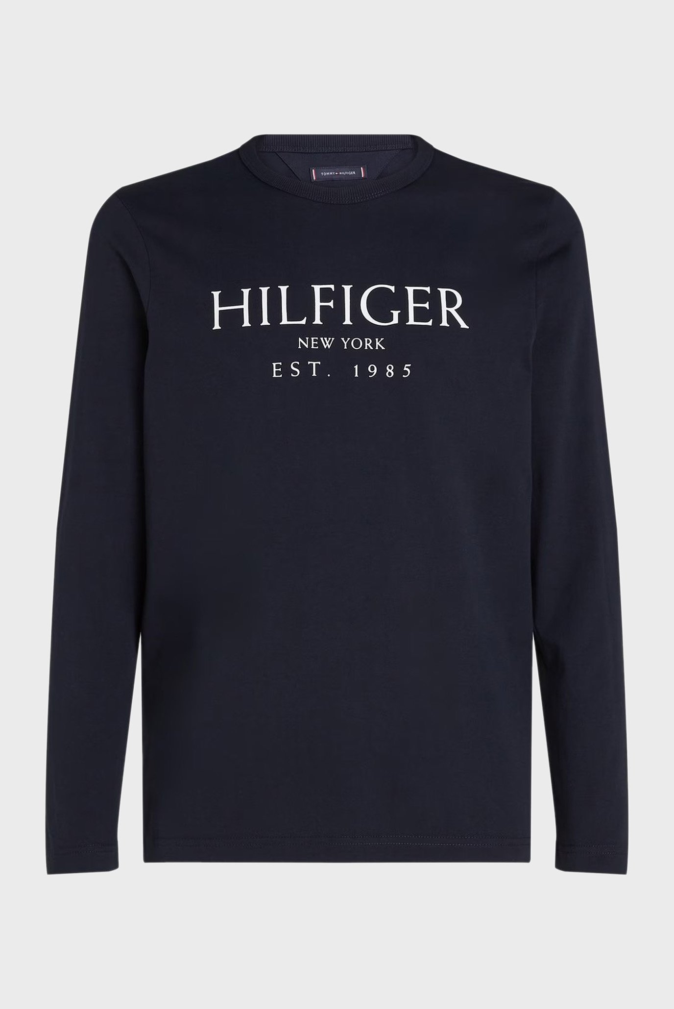 Чоловічий темно-синій лонгслів BIG HILFIGER LS TEE 1