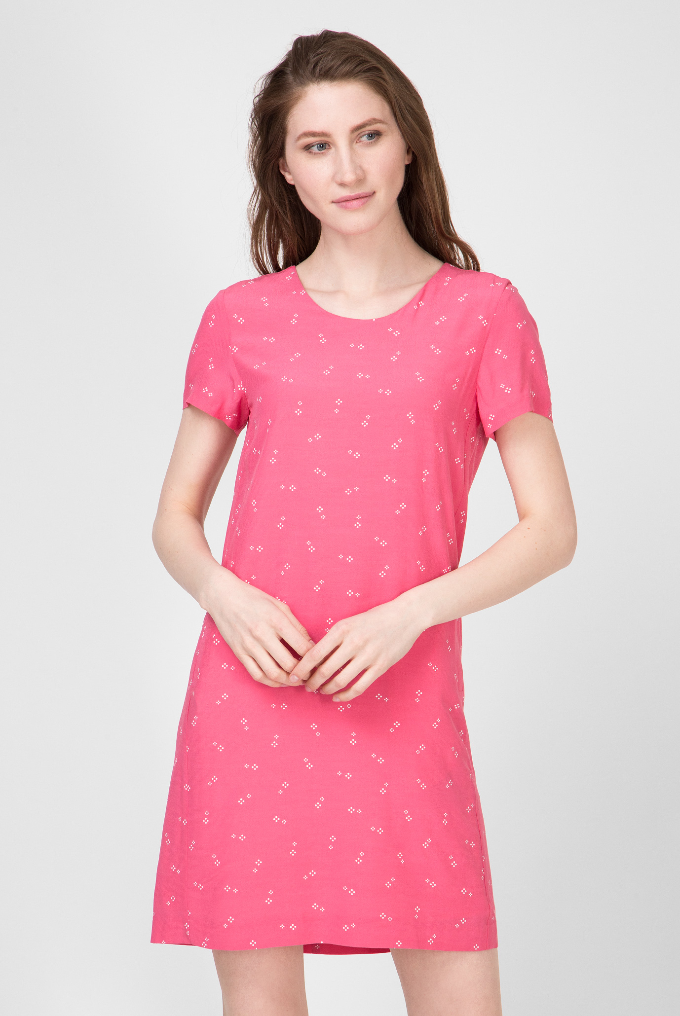 Женское розовое платье CLASSIC SHIFT MICRO PRINT 1