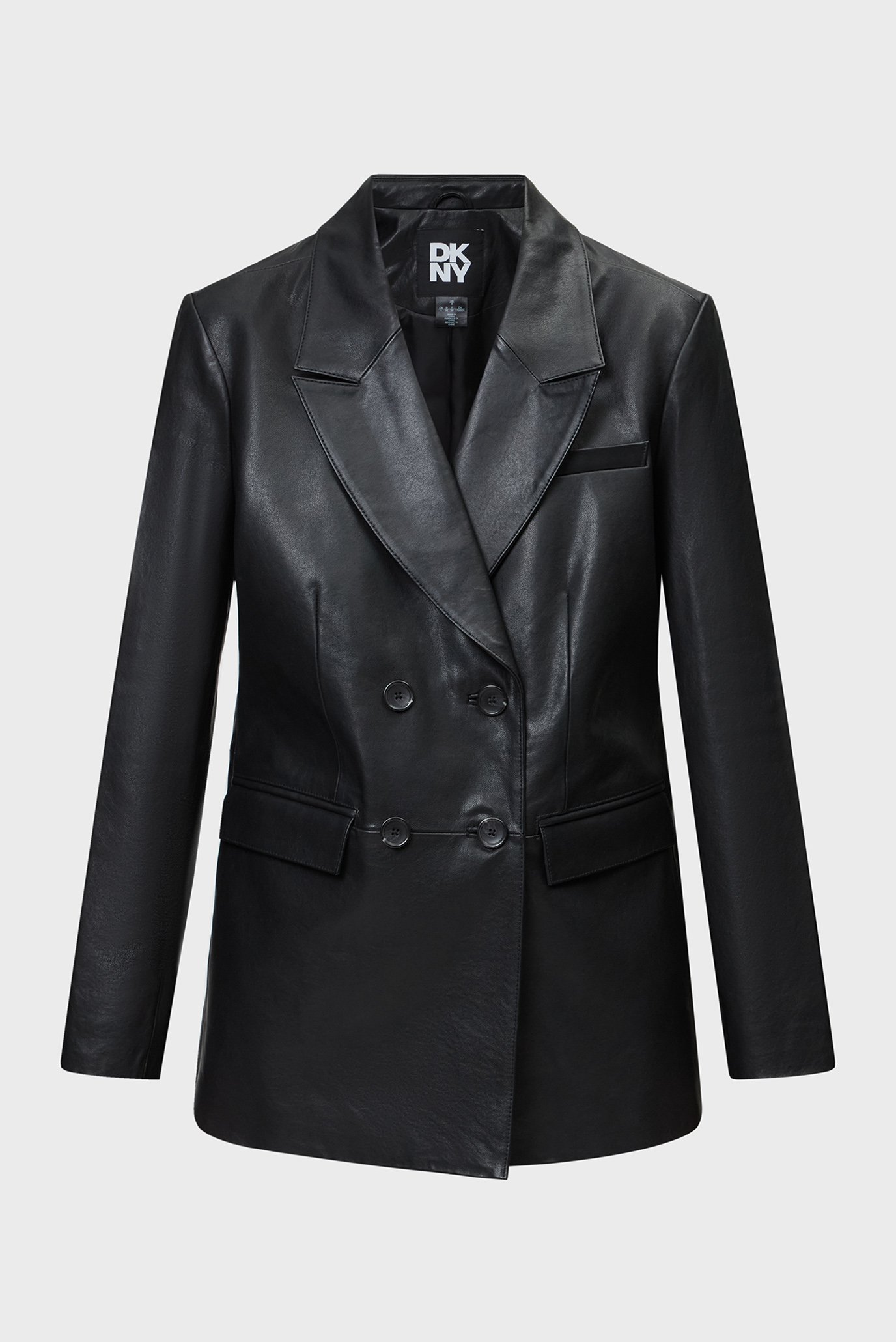 Женский черный кожаный жакет Черный 6 DKNY D2A4IU69 Женский черный кожаный жакет Черный 6 DKNY D2A4IU69