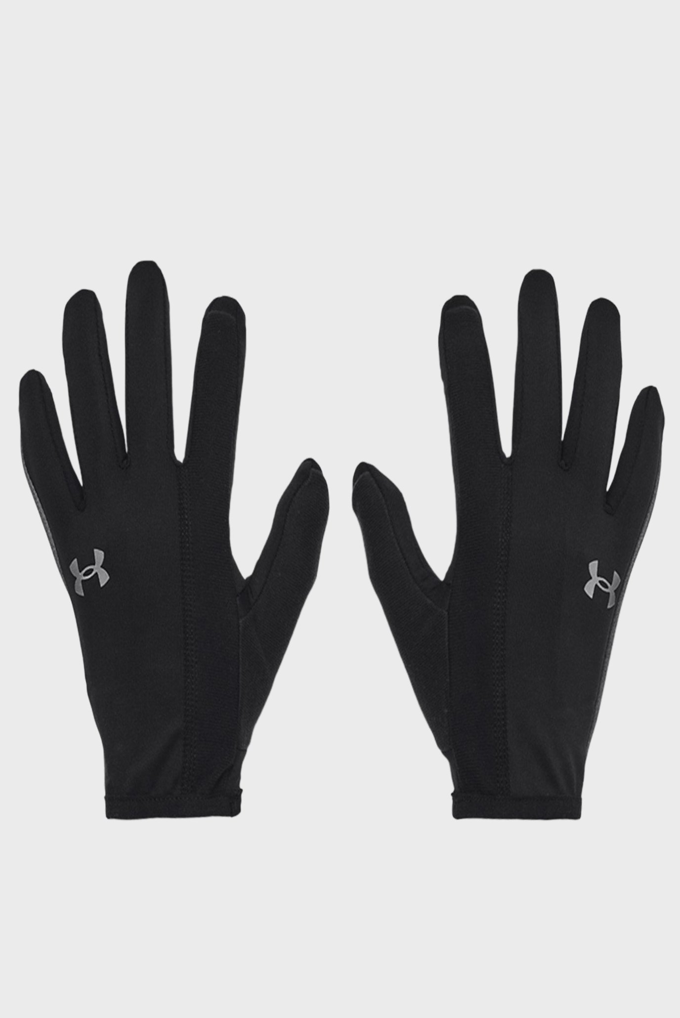 Мужские черные перчатки UA Storm Run Liner 1