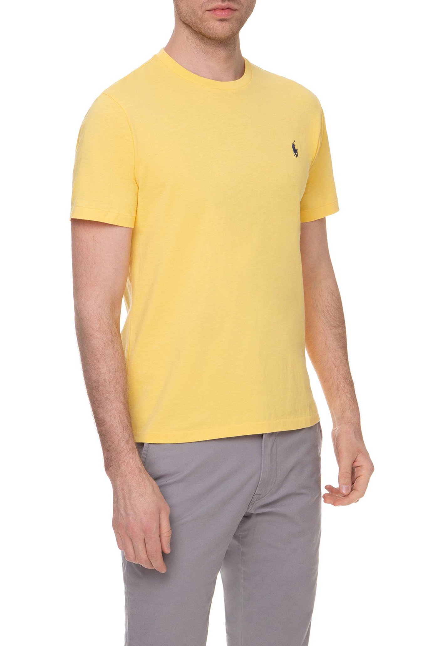 Мужская желтая футболка Custom Slim Fit 1