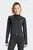 Жіночий чорний лонгслів Train Essentials Minimal Branding 1/4-Zip Cover Up