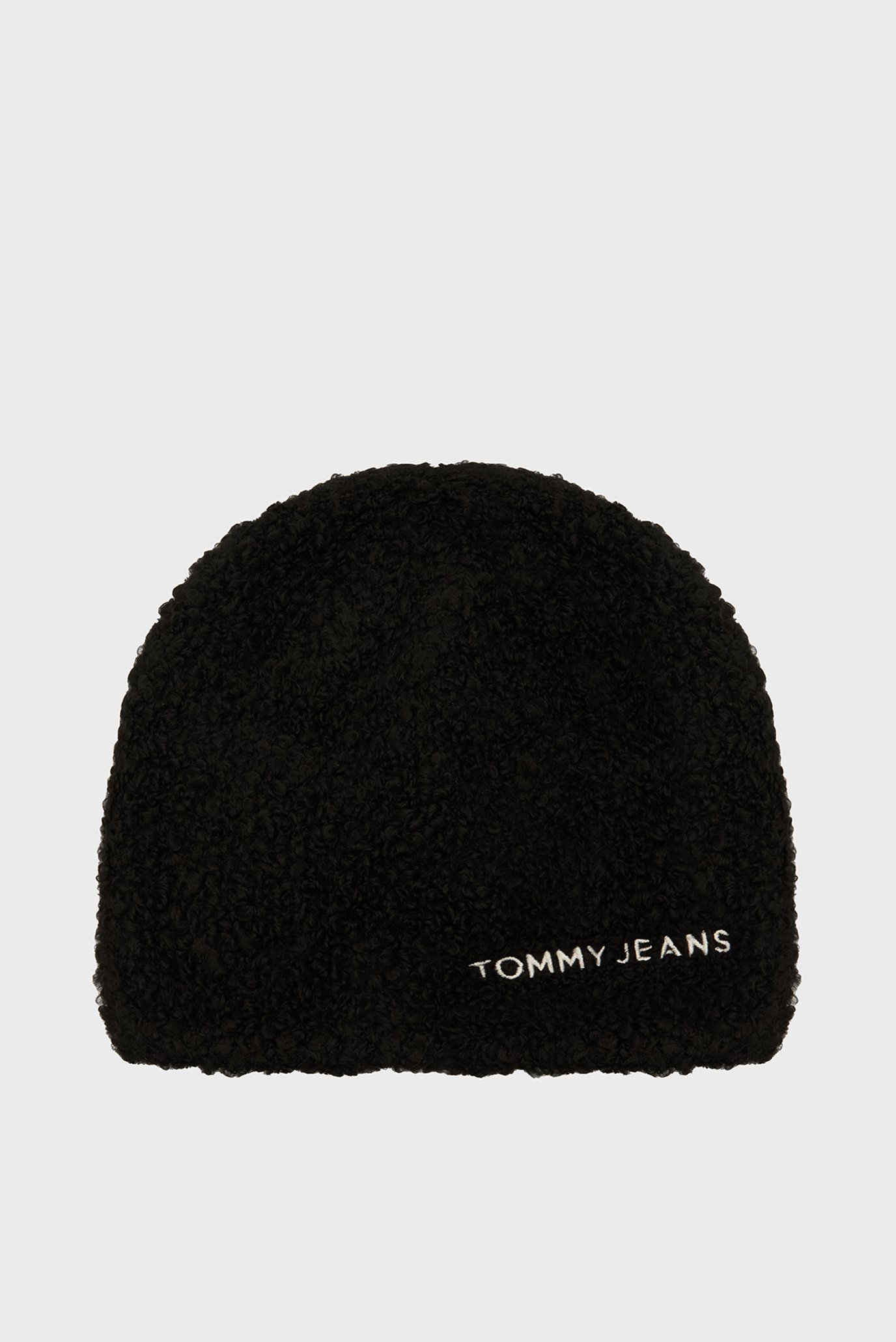 Жіноча чорна шапка TJW LINEAR LOGO TEDDY BEANIE 1