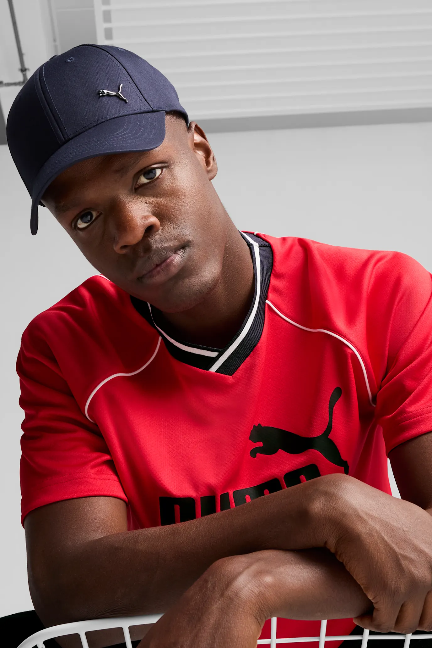 Темно-синяя кепка ESS Metal PUMA Cat Baseball Cap 3