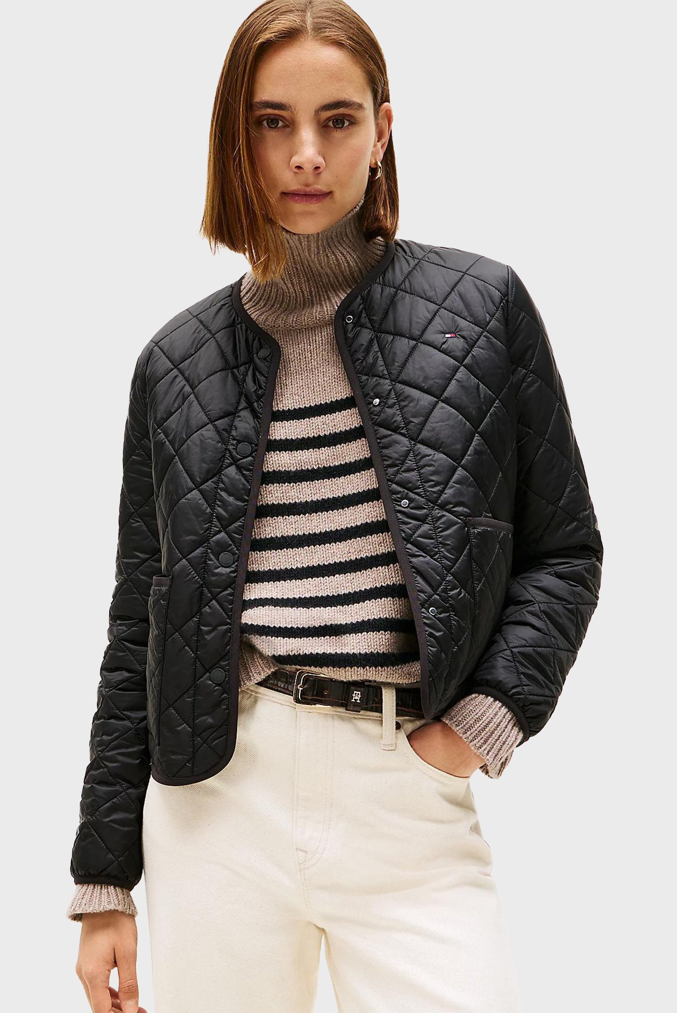 Женская черная куртка PADDED Черный S Tommy Hilfiger WW0WW47290 Женская черная куртка PADDED Черный S Tommy Hilfiger WW0WW47290