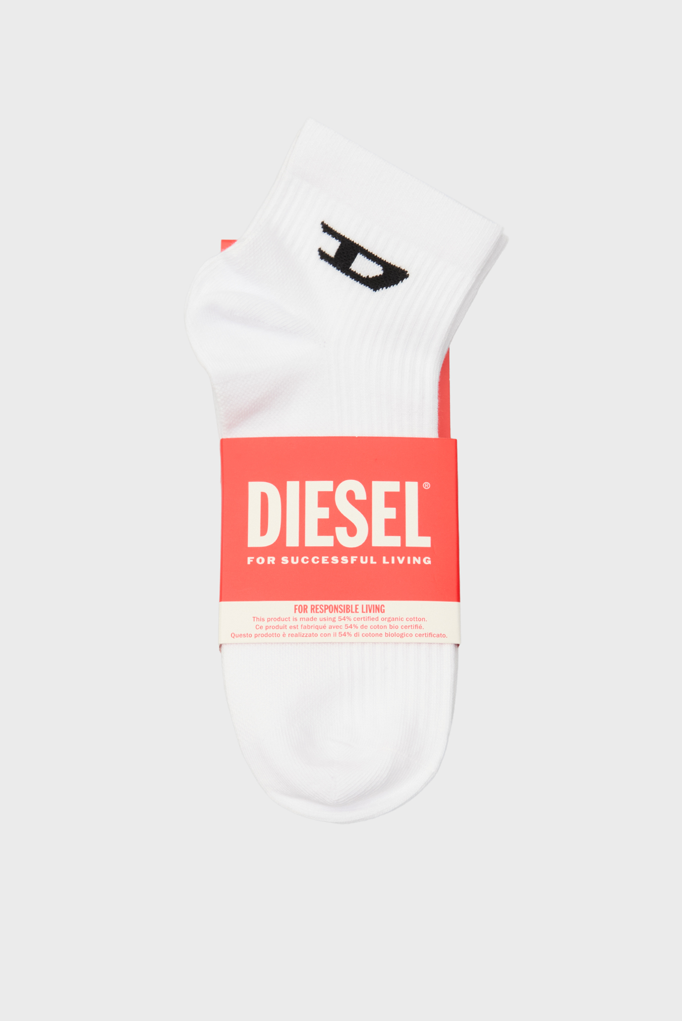 Мужские белые носки (3 пары) SKM-D-ANKLE -9 Белый 39-42 Diesel A17881 0LKBI Мужские белые носки (3 пары) SKM-D-ANKLE -9 Белый 39-42 Diesel A17881 0LKBI