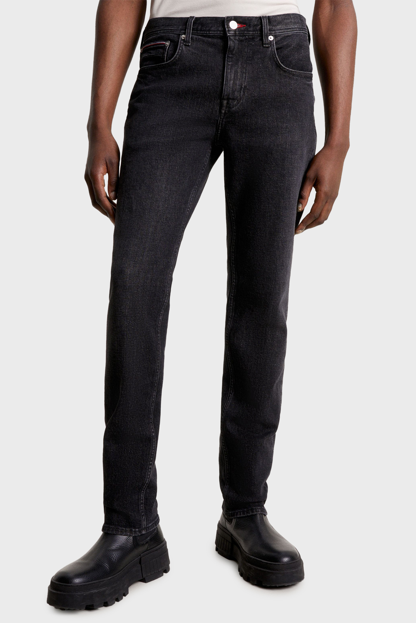 Мужские черные джинсы STRAIGHT DENTON 1