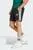 Мужские черные шорты Essentials 3-Stripes Single Jersey 7-Inch