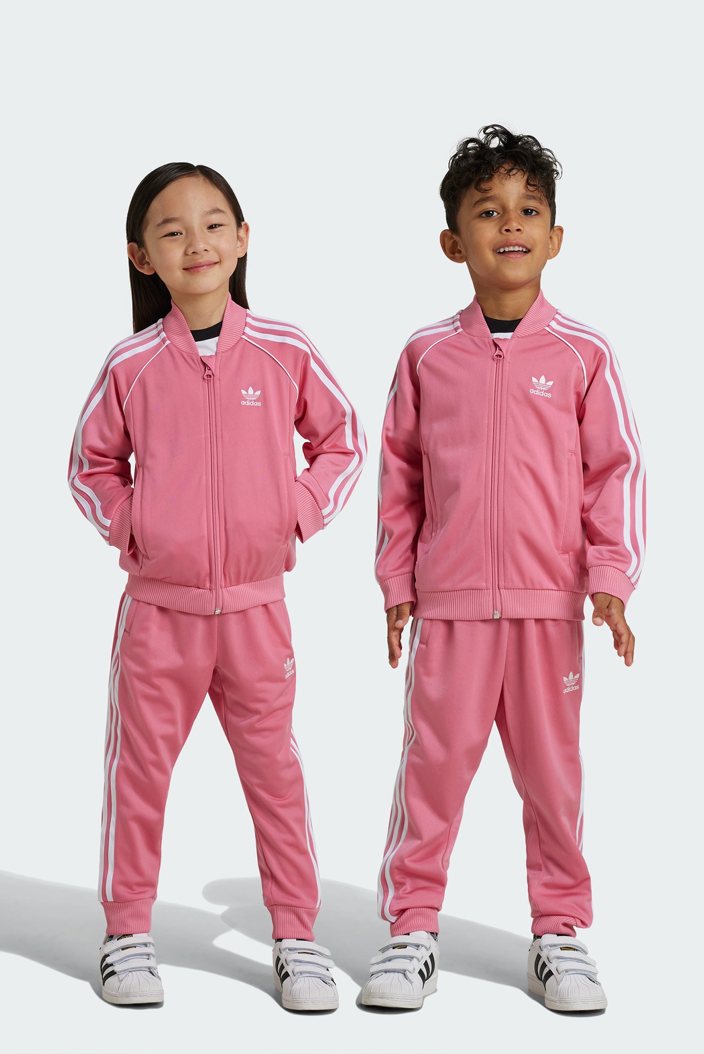 Детский розовый спортивный костюм (кофта, брюки) Adicolor SST Kids 1