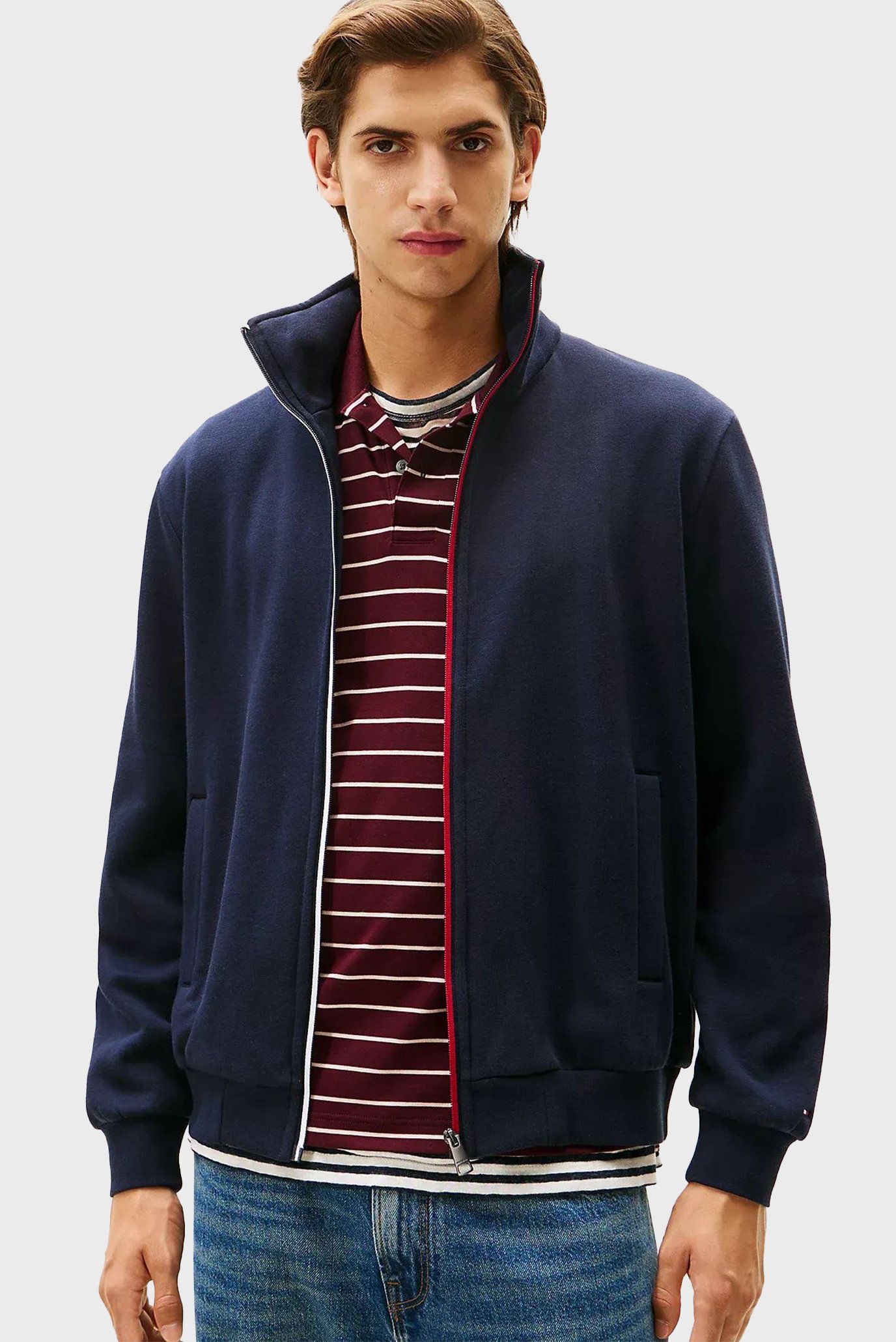 Мужская темно-синяя спортивная кофта GLOBAL Синий XXL Tommy Hilfiger MW0MW40481 Мужская темно-синяя спортивная кофта GLOBAL Синий XXL Tommy Hilfiger MW0MW40481