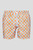 Чоловічі помаранчеві плавальні шорти з візерунком