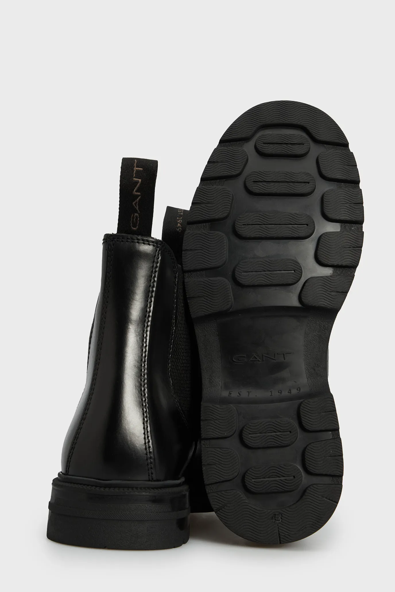 Чоловічі чорні шкіряні челсі Gretty 5