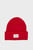Червона вовняна шапка Noa logo 231