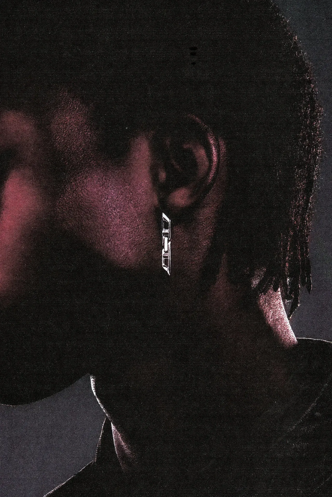 Серебряная моносерьга D Logo Sterling Silver Drop 3