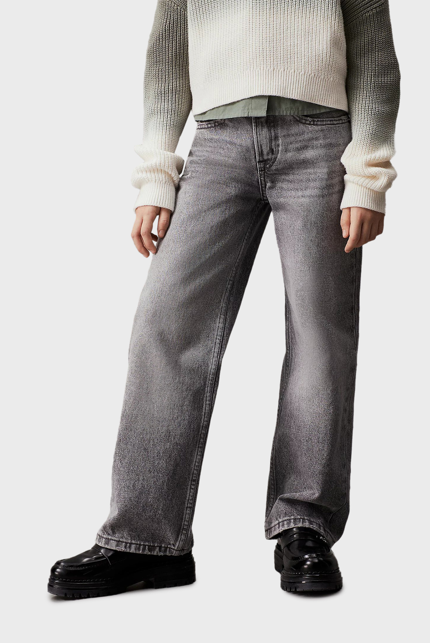 Дитячі сірі джинси HR WIDE LEG WSH GREY DENIM 1