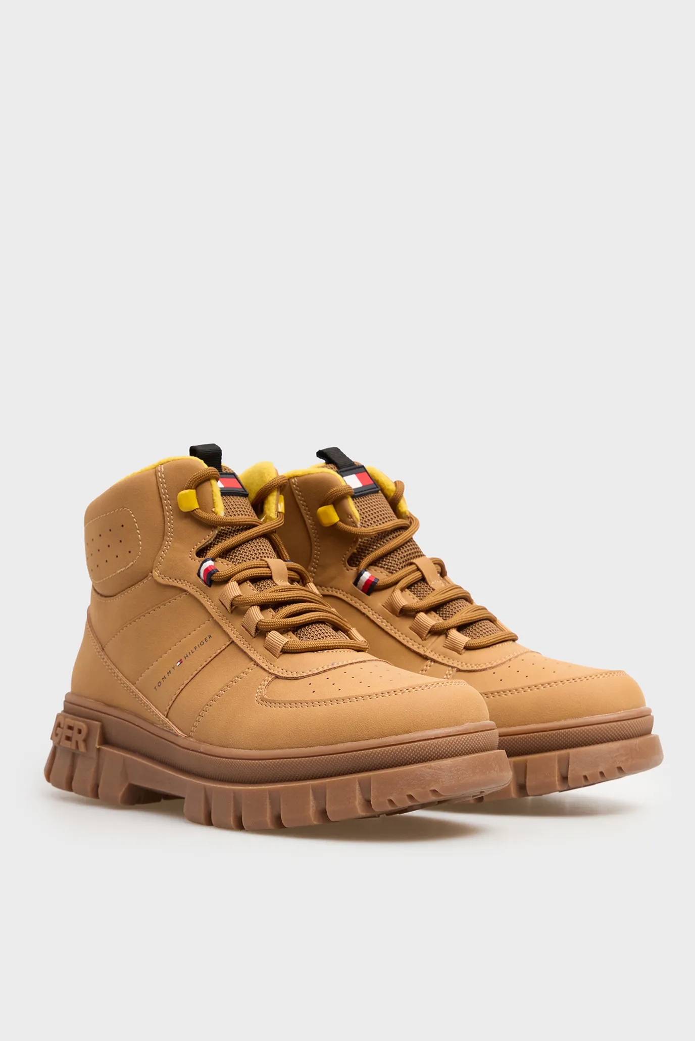 Детские рыжие ботинки LACE-UP 3