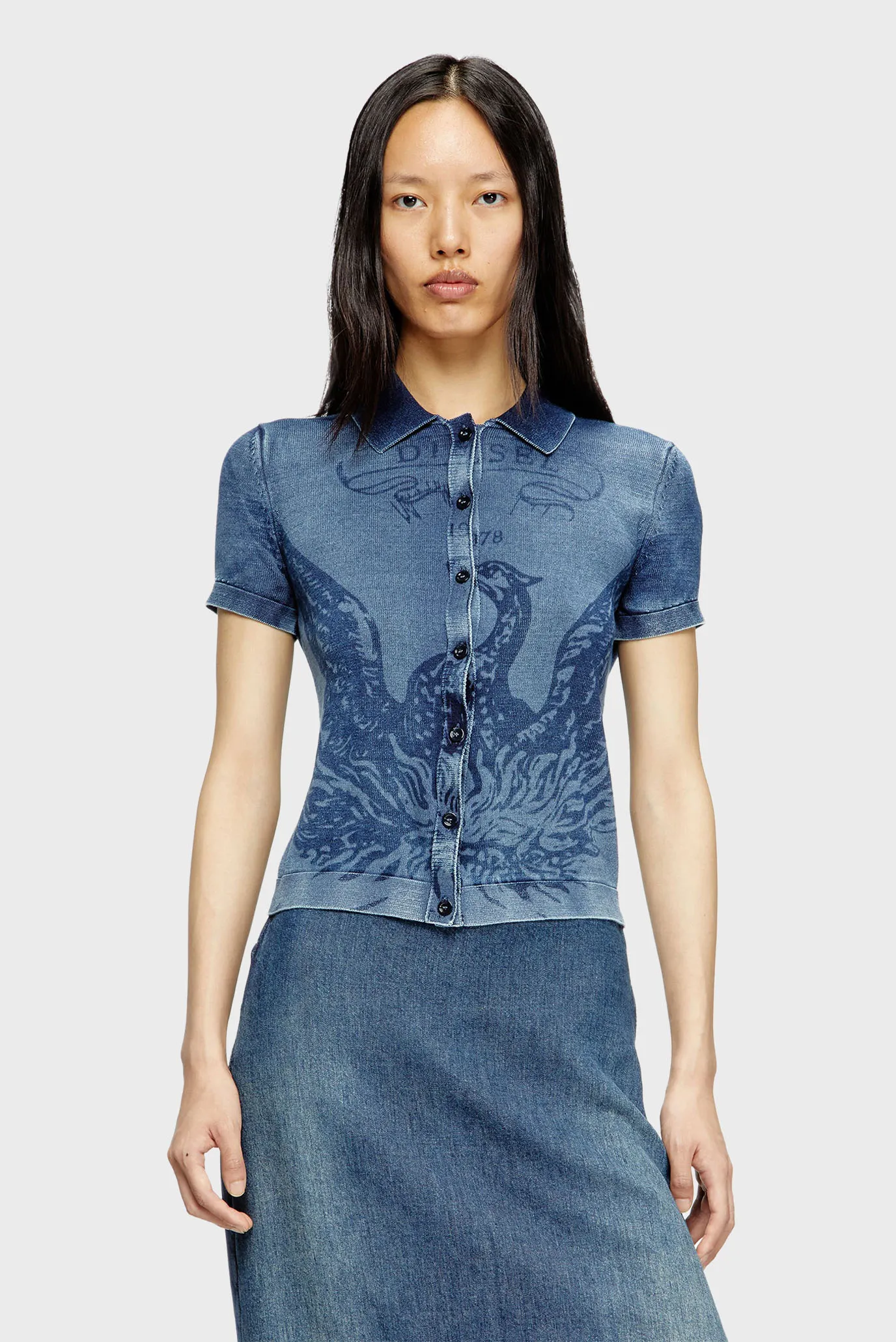 Жіночий синій кардиган M-FENNY MAGLIA 1