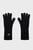 Женские черные шерстяные перчатки MINIMAL MONOGRAM GLOVES