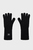 Женские черные шерстяные перчатки MINIMAL MONOGRAM GLOVES