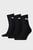 Черные носки (3 пары) Unisex Short Crew Socks