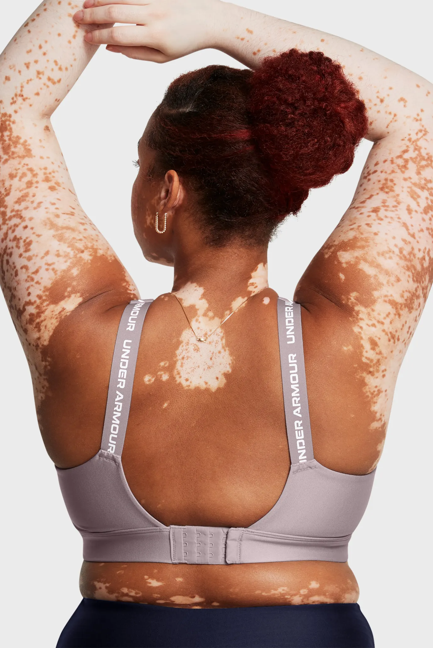 Жіночий сірий топ UA Infinity High 2.0 Bra 5