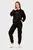Жіночий чорний спортивний костюм (світшот, штани)