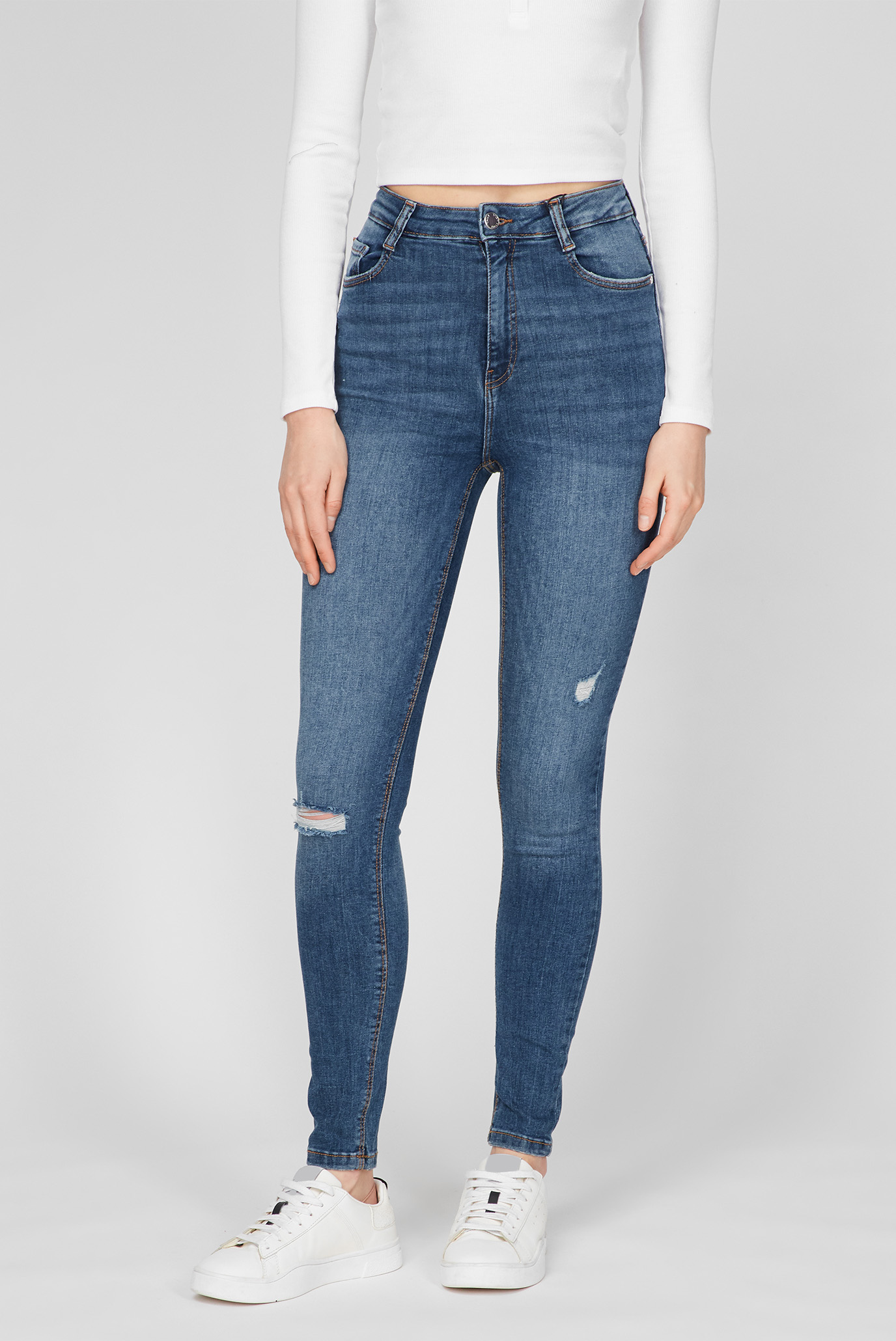 Женские серые джинсы 1