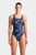 Женский темно-синий купальник с узором ROCKIN SWIMSUIT SWIM TECH MULT