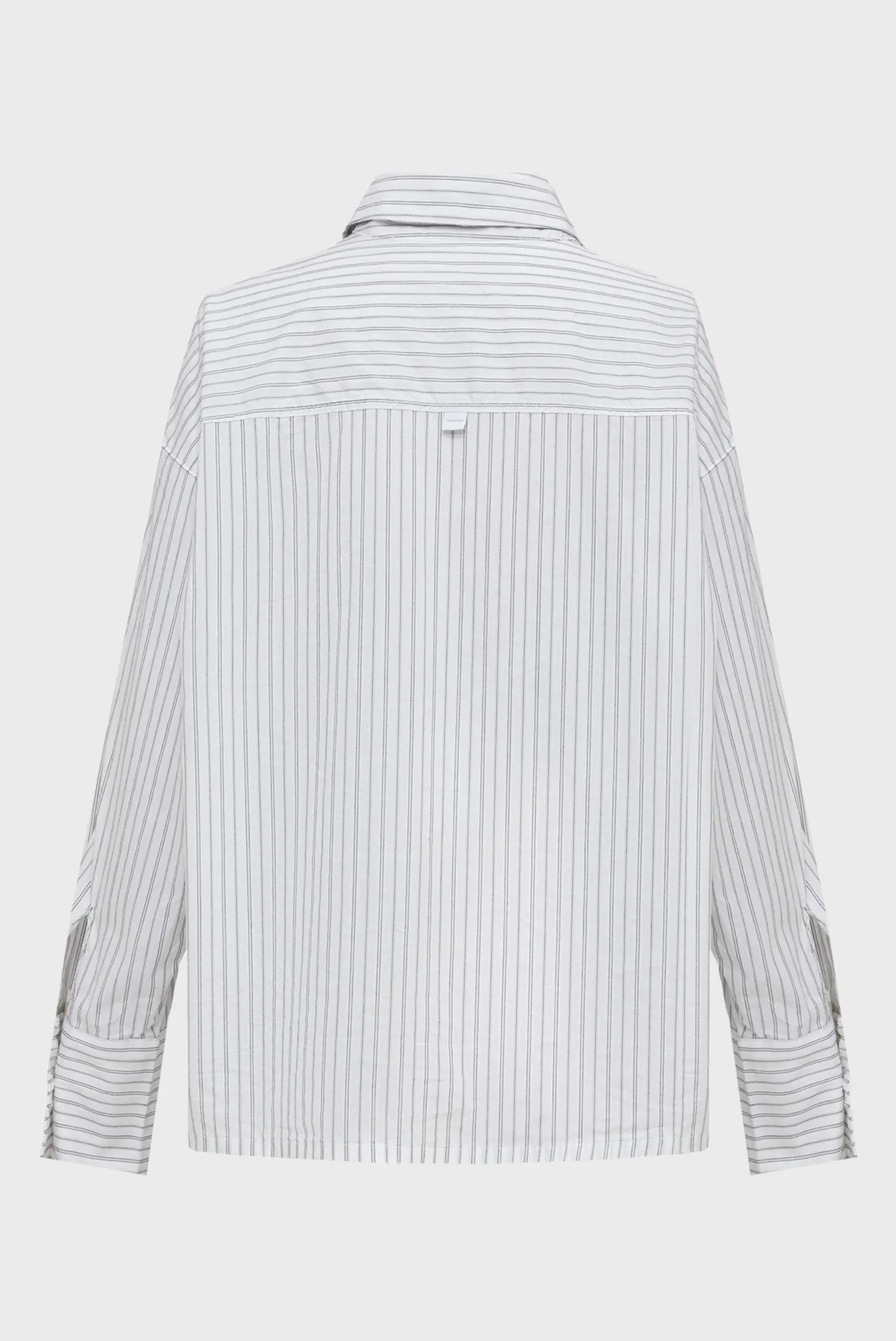 Женская белая рубашка в полоску BUTTON DOWN 9