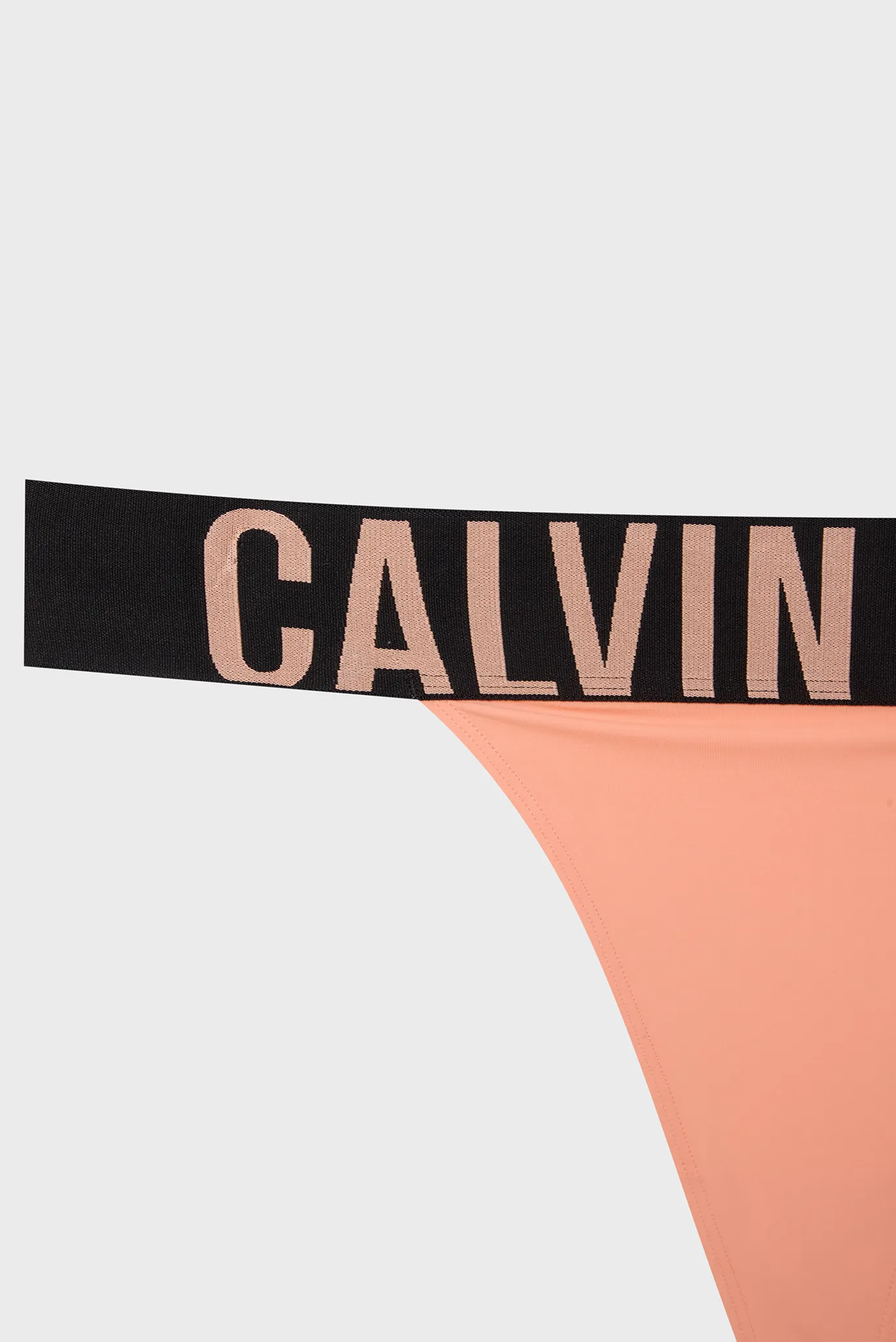 Женские персиковые трусики HIGH LEG THONG 6