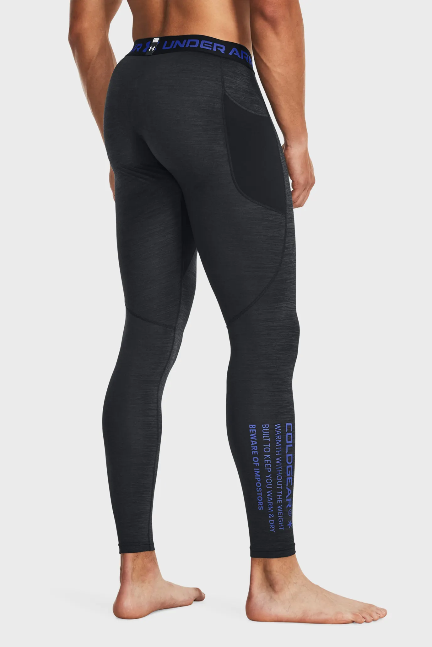 Мужские черные термобрюки UA CG Armour Twist Lgs 3