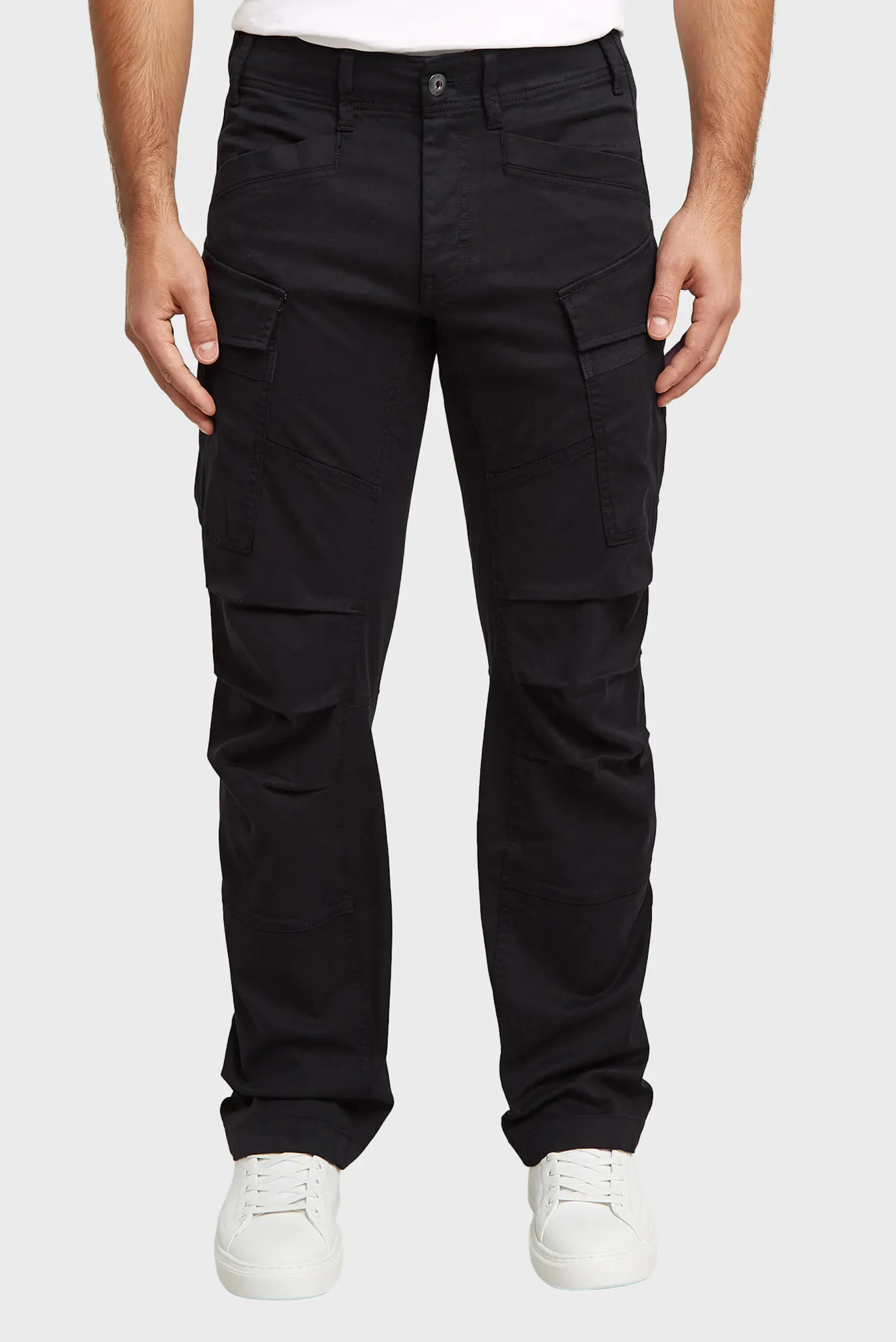Чоловічі чорні карго 3D Regular Straight 1